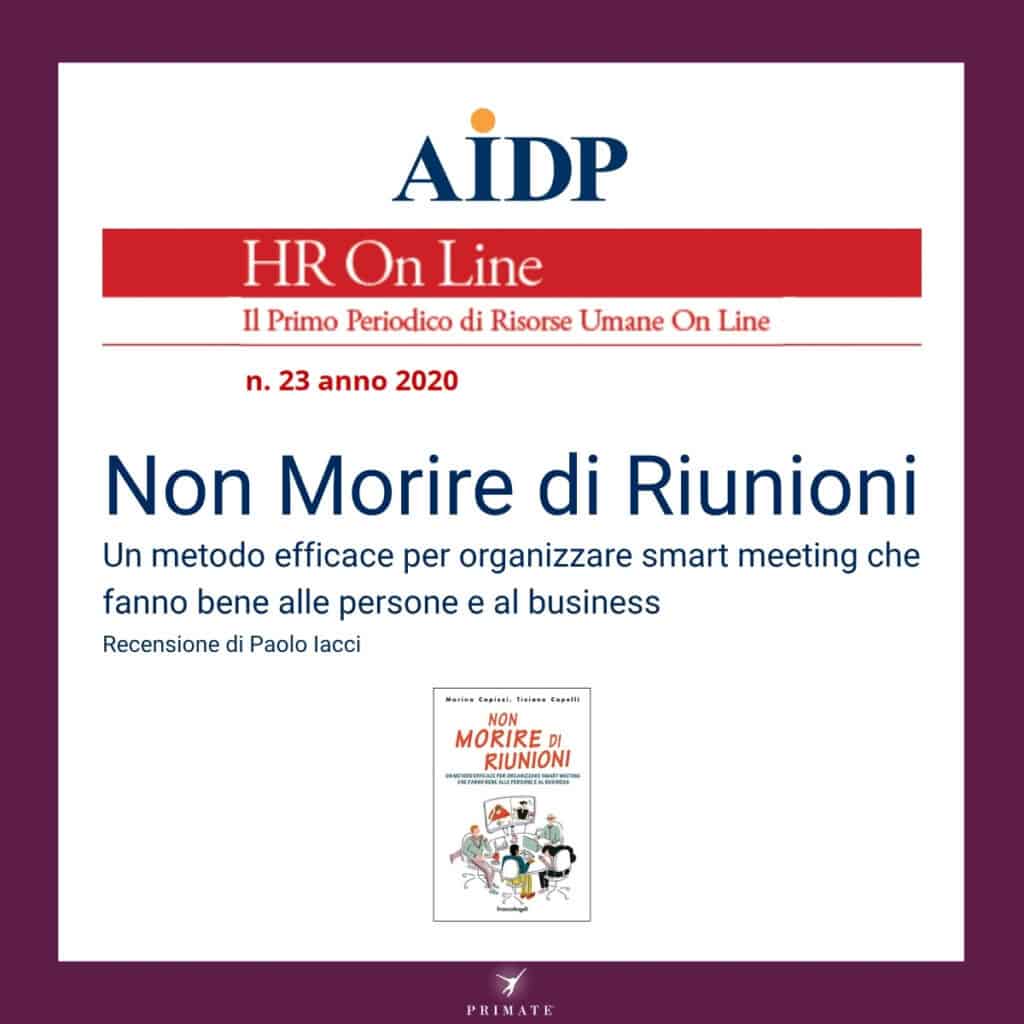 AIDP recensisce Non morire di riunioni