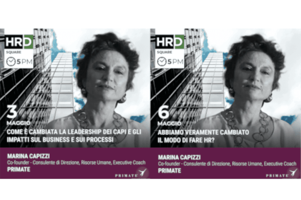 3/05/2021 – PRIMATE a HRD SQUARE 2021 – La meeting room dei Direttori HR della Community