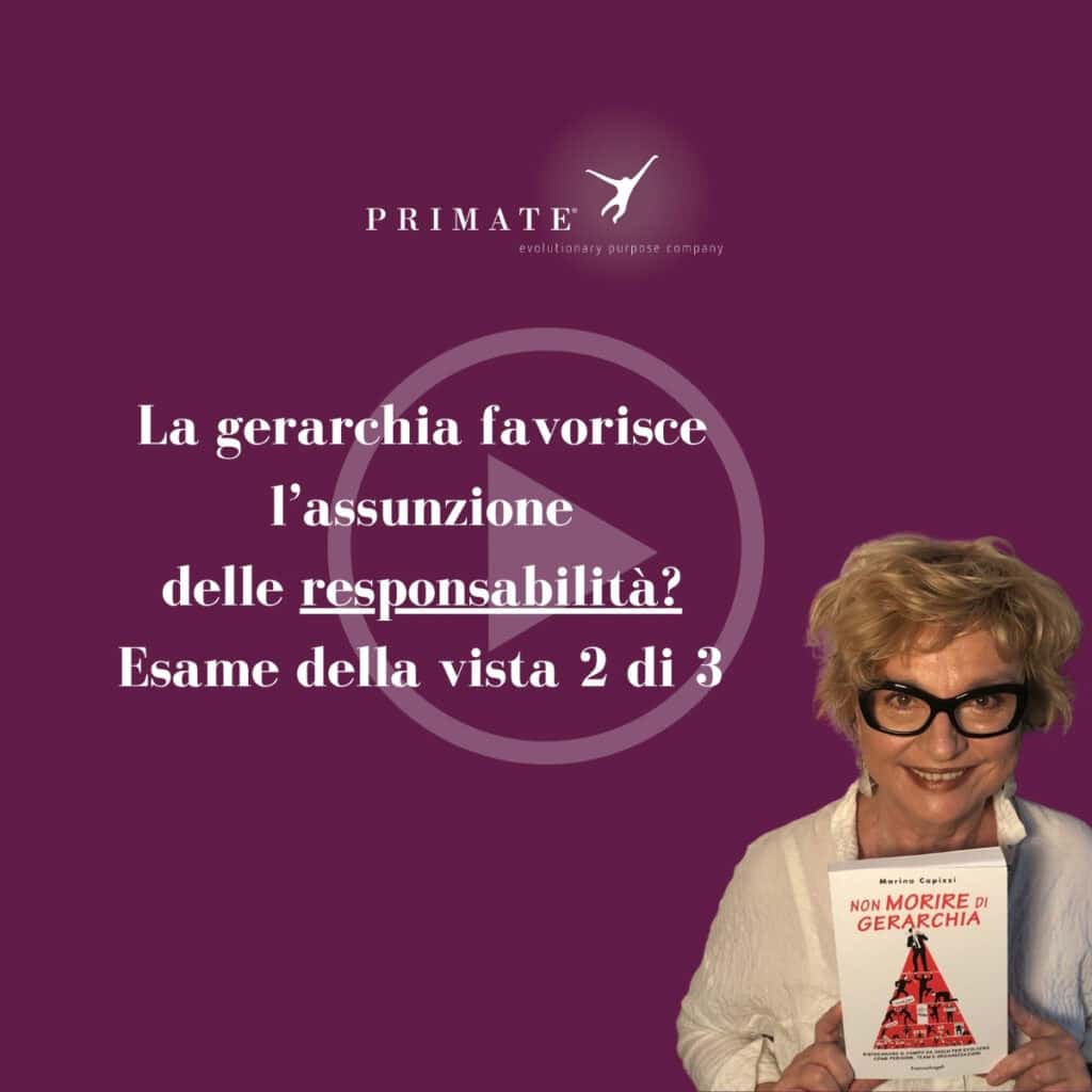 La gerarchia favorisce l’assunzione delle responsabilità? Esame della vista 2/3 | Marina Capizzi