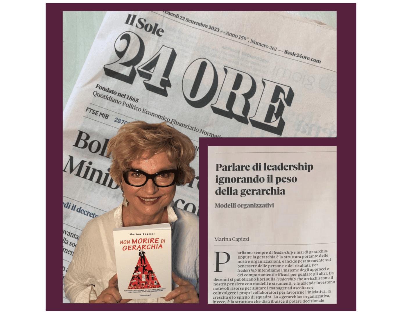 Non Morire di Gerarchia Marina Capizzi - Il Sole 24 Ore