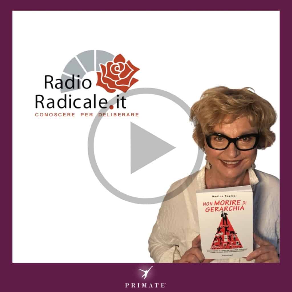 Radio Radicale intervista Marina Capizzi su “Non morire di gerarchia. Ridisegnare il campo da gioco per evolvere come persone, team e organizzazioni” Franco Angeli