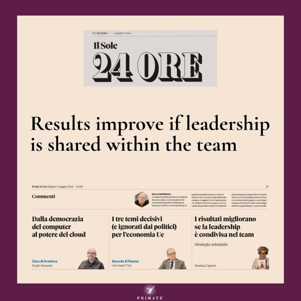 Results improve if leadership is shared within the team