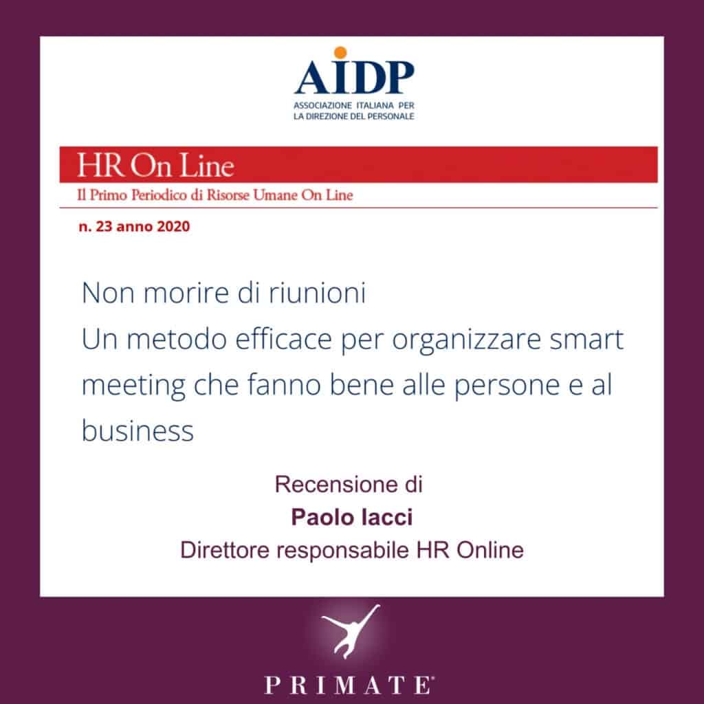 AIDP recensisce Non morire di riunioni