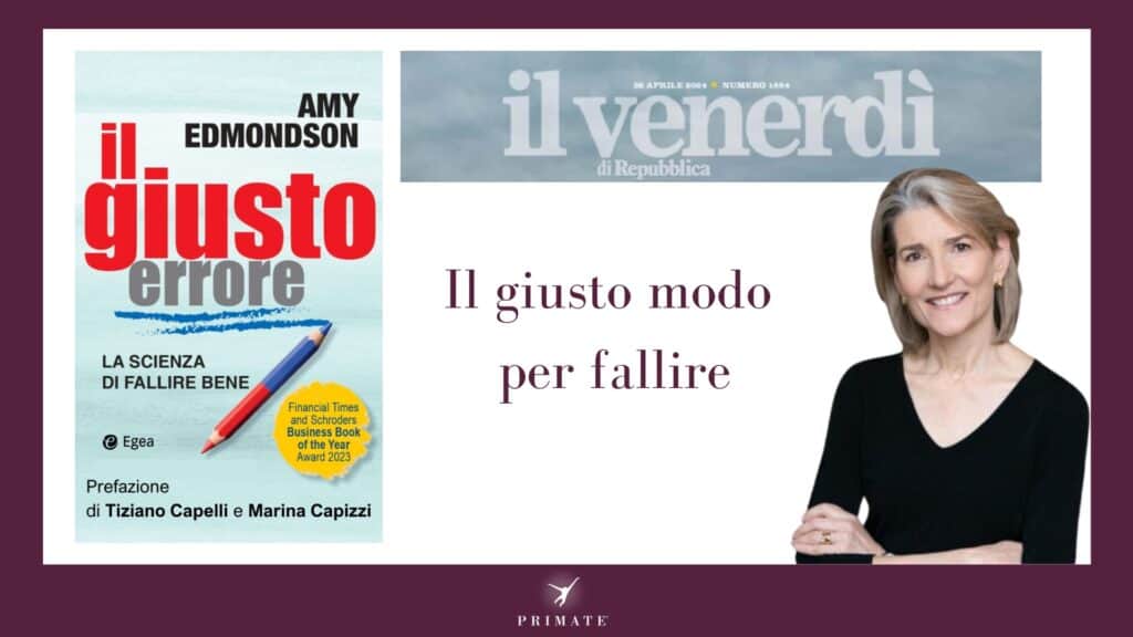Il Venerdi di La Repubblica recensisce Il Giusto Errore