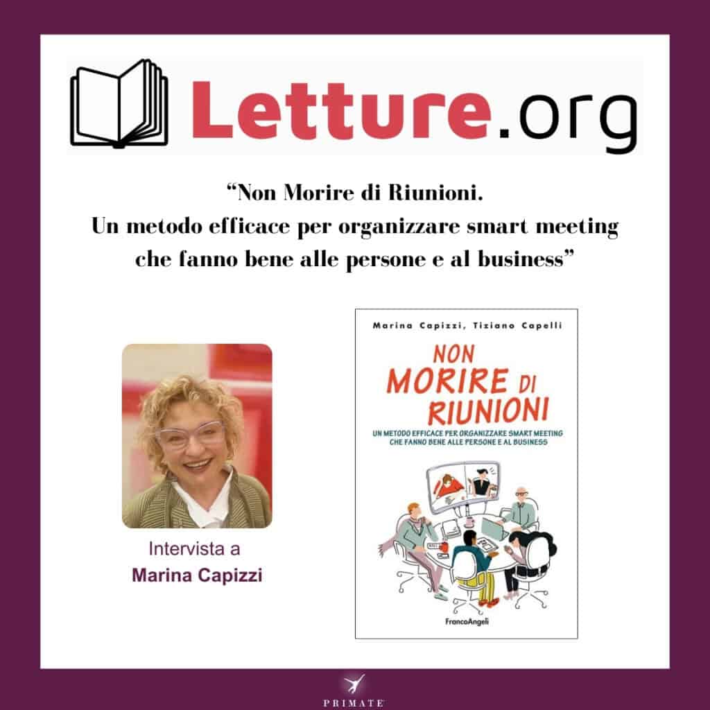 Letture.org intervista Marina Capizzi su Non morire di riunioni