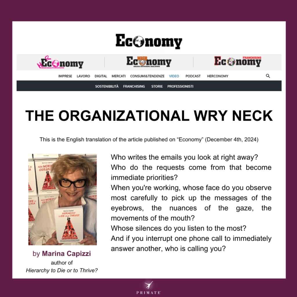The Organizational Wry Neck