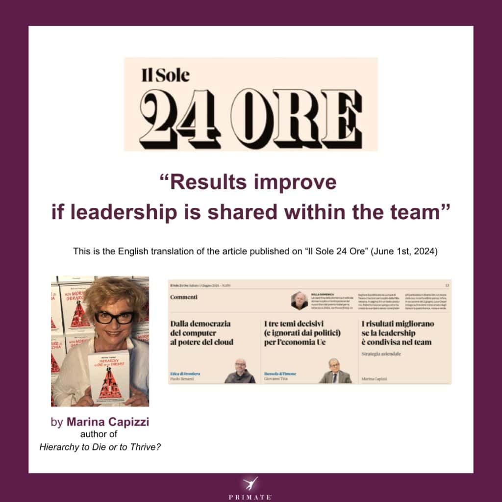Results improve if leadership is shared within the team