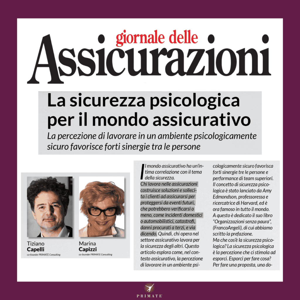 La sicurezza psicologica per il mondo assicurativo