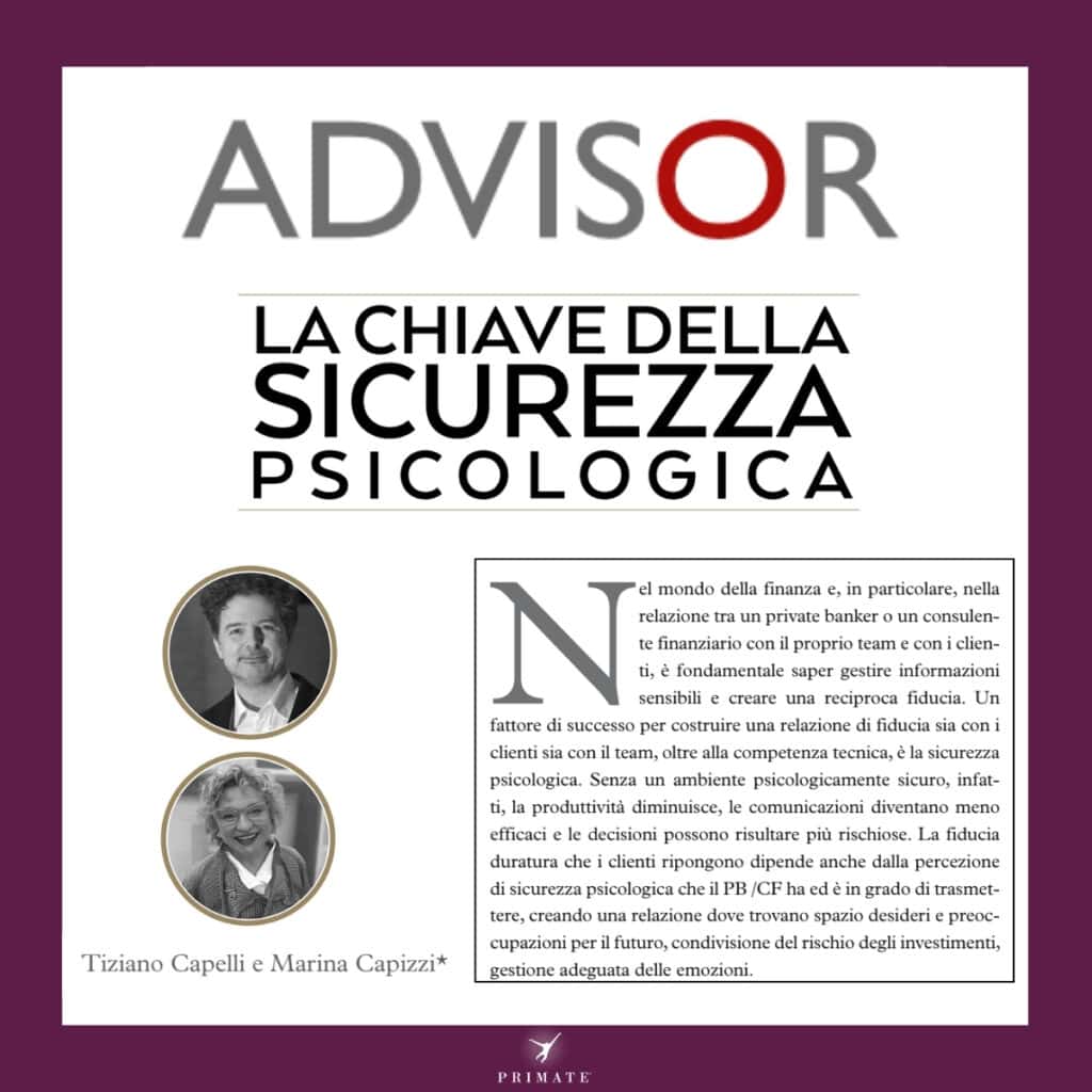 La chiave della Sicurezza Psicologica