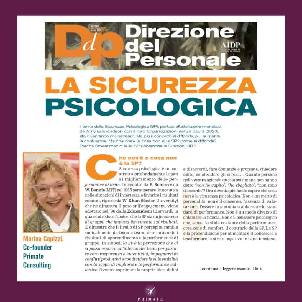 La Sicurezza Psicologica