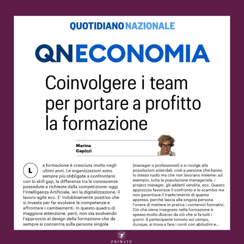 Coinvolgere i team per portare a profitto la formazione