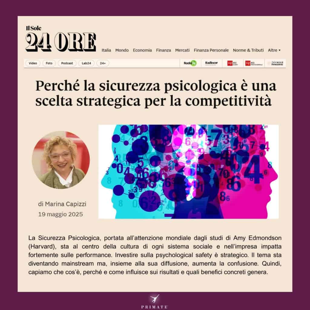 Perché la sicurezza psicologica è una scelta strategica per la competitività
