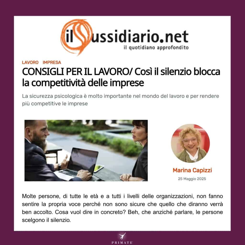 Così il silenzio blocca la competitività delle imprese
