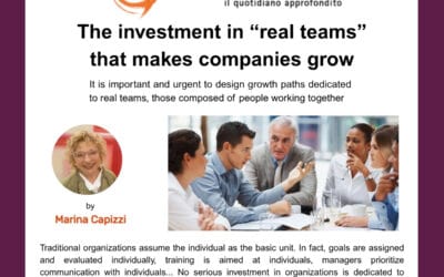 The investment in “real teams” that makes companies grow