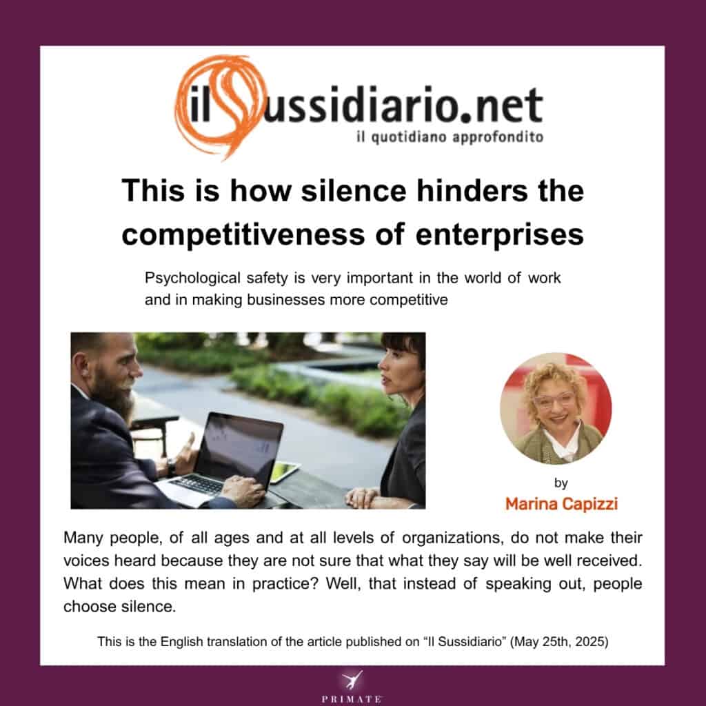 This is how silence hinders the competitiveness of enterprises
