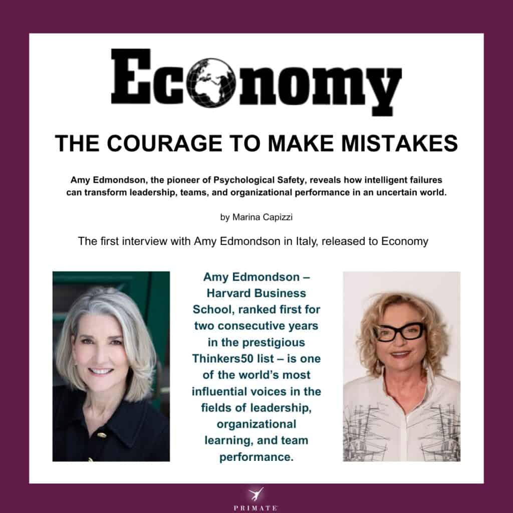 The courage to make mistakes – Interview with Amy Edmondson