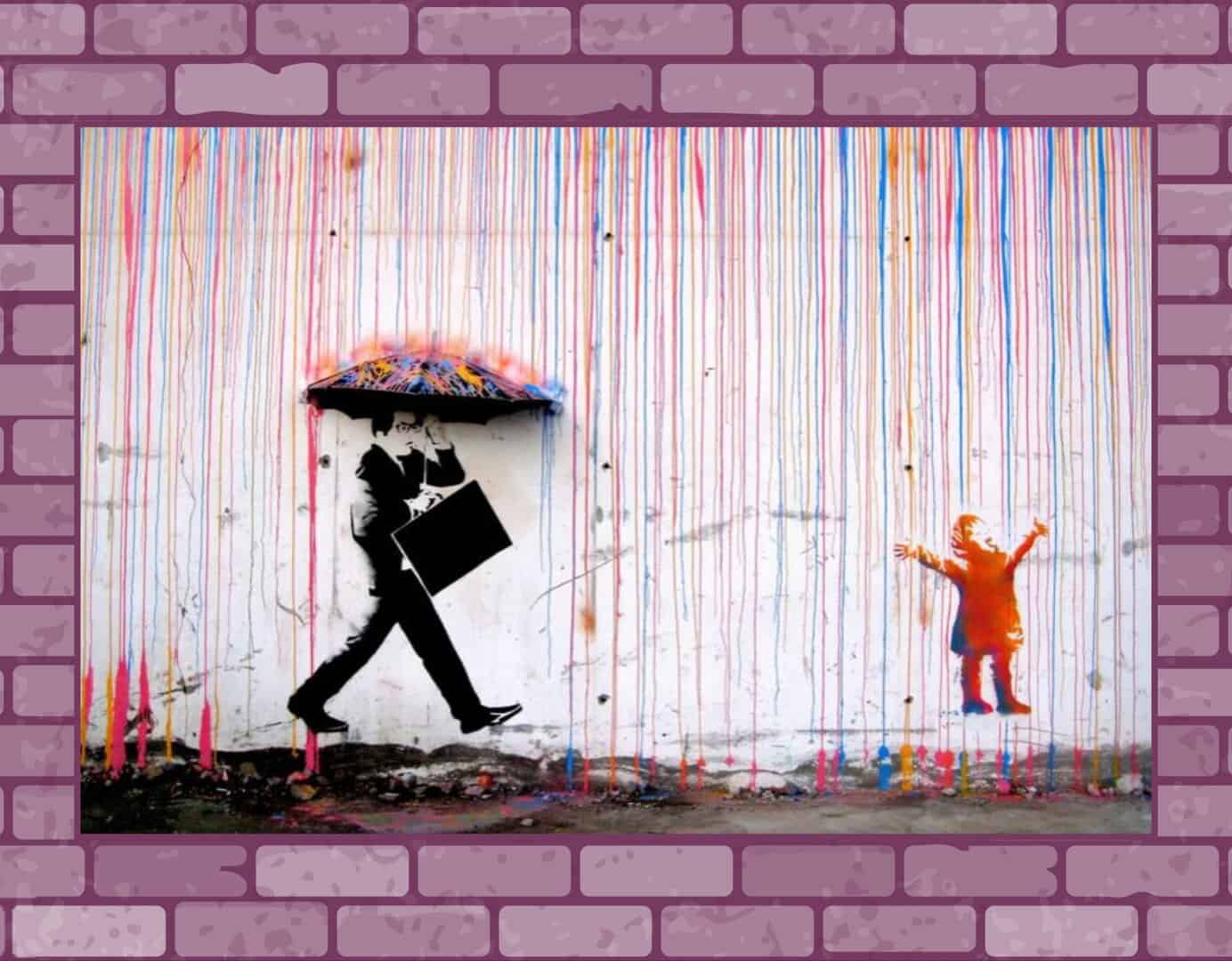 PRIMATE NL - Colored Rain - Banksy Ti piacerebbe non morire di riunioni? Clicca qui per vedere il nostro webinar gratuito