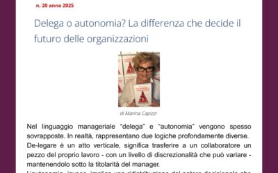 Delega o autonomia? La differenza che decide il futuro delle organizzazioni