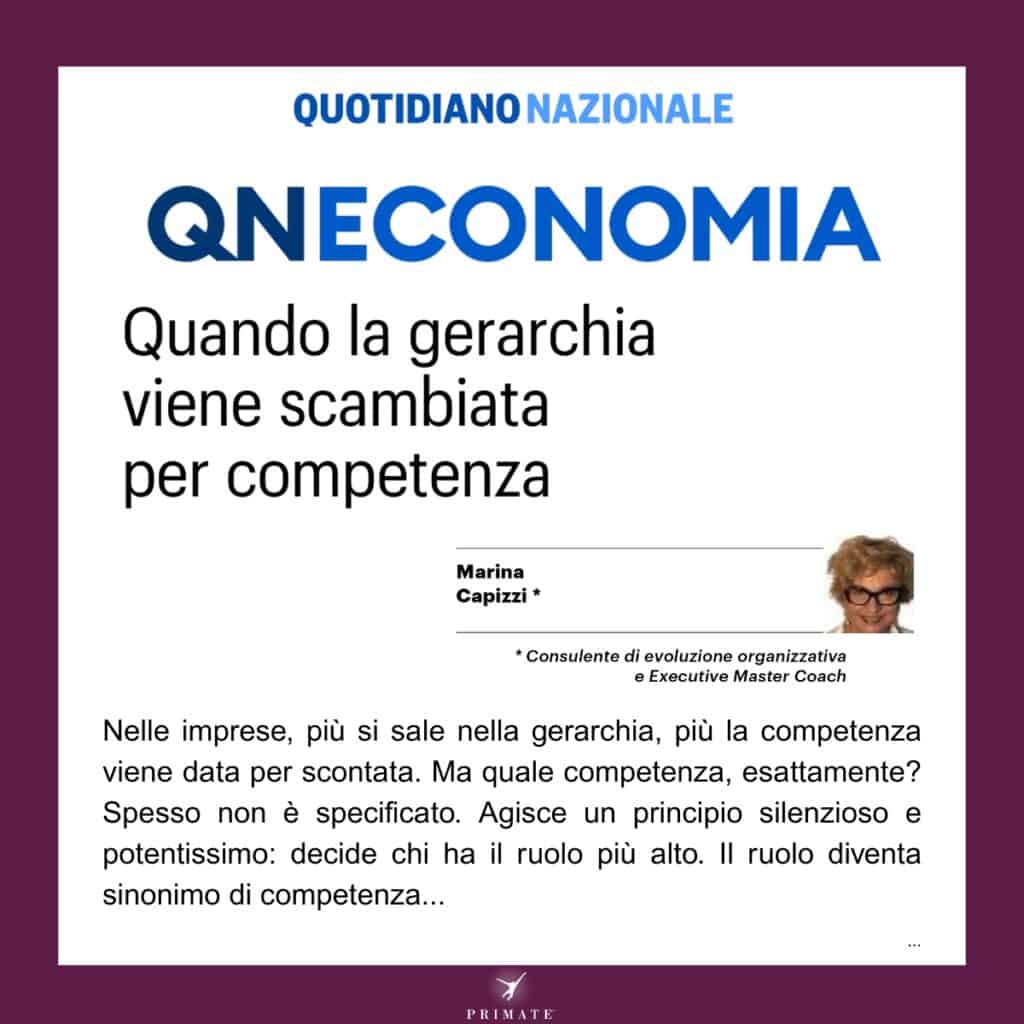 Quando la gerarchia viene scambiata per competenza