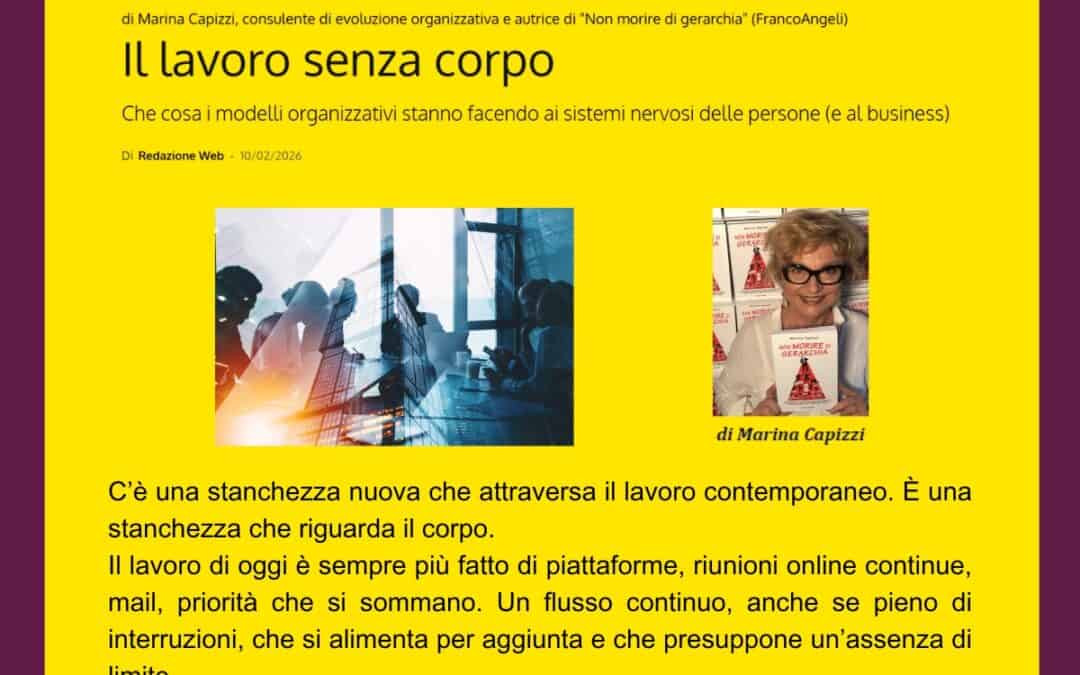 Il lavoro senza corpo