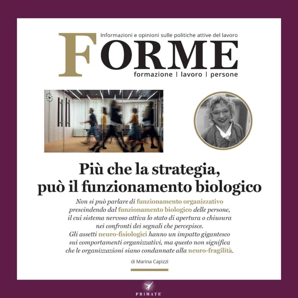 Più che la strategia, può il funzionamento biologico