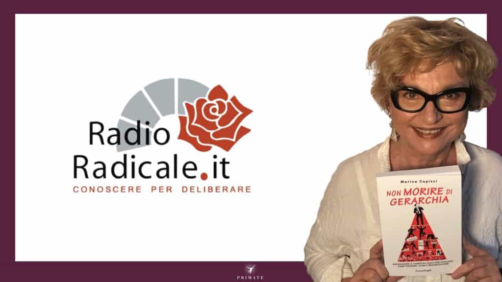 Radio Radicale intervista Marina Capizzi su “Non morire di gerarchia. Ridisegnare il campo da gioco per evolvere come persone, team e organizzazioni” Franco Angeli