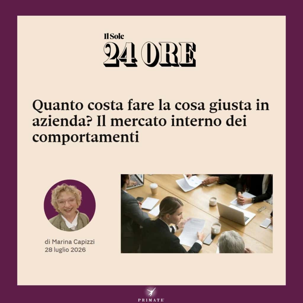 Quanto costa fare la cosa giusta in azienda? Il mercato interno dei comportamenti