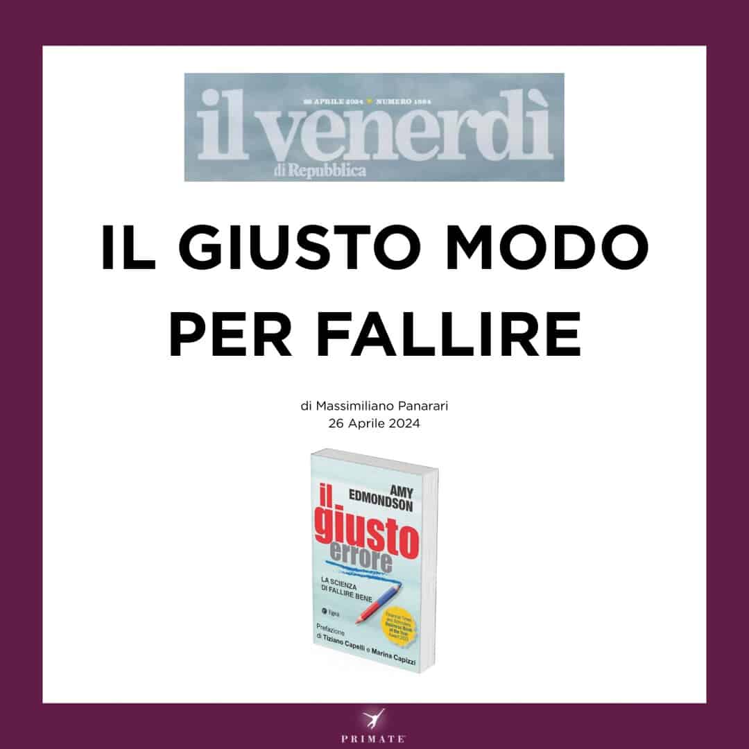 Massimiliano Panarari – Recensione Il Giusto Errore – Il venerdì di Repubblica