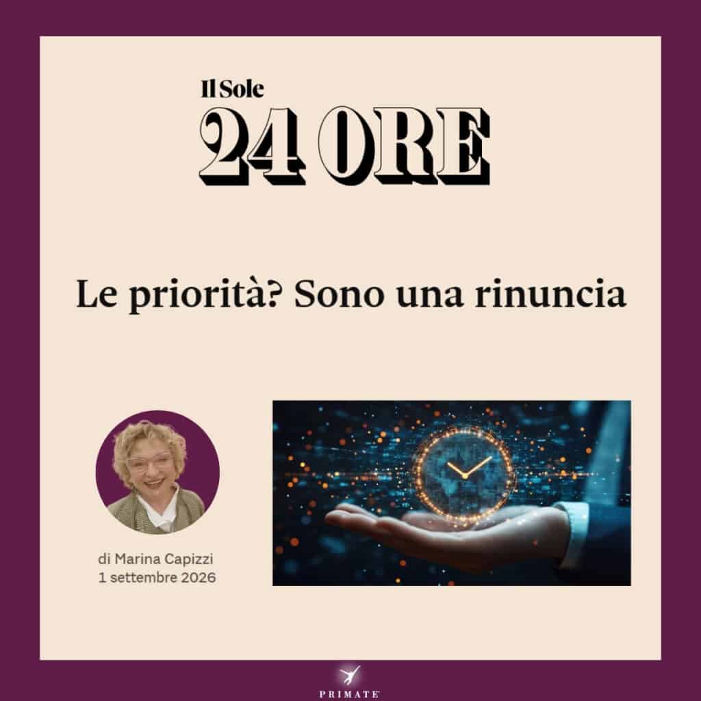Le priorità? Sono una rinuncia