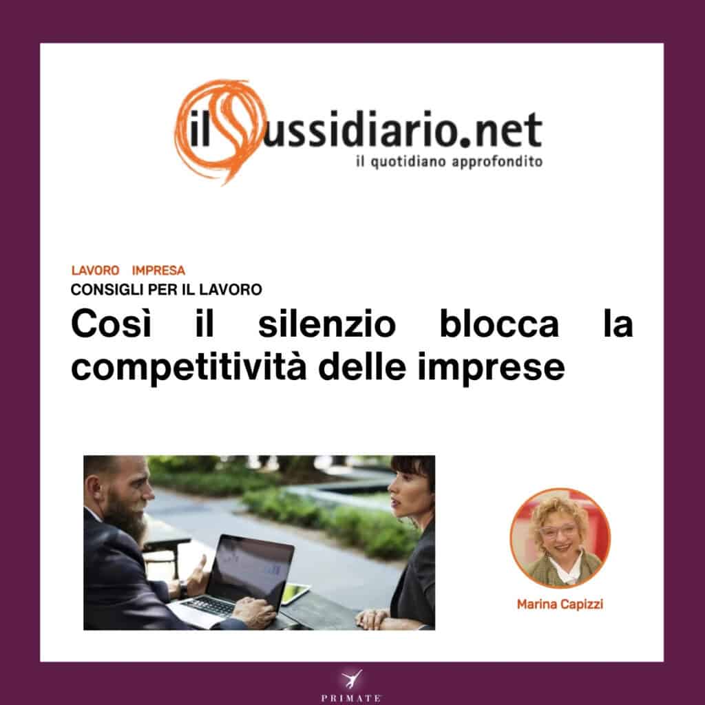 Così il silenzio blocca la competitività delle imprese