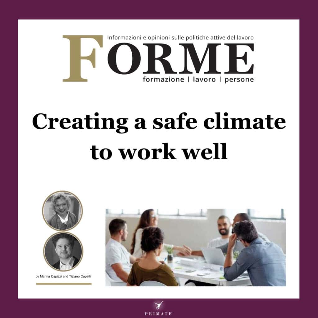 Creating a safe climate to work well