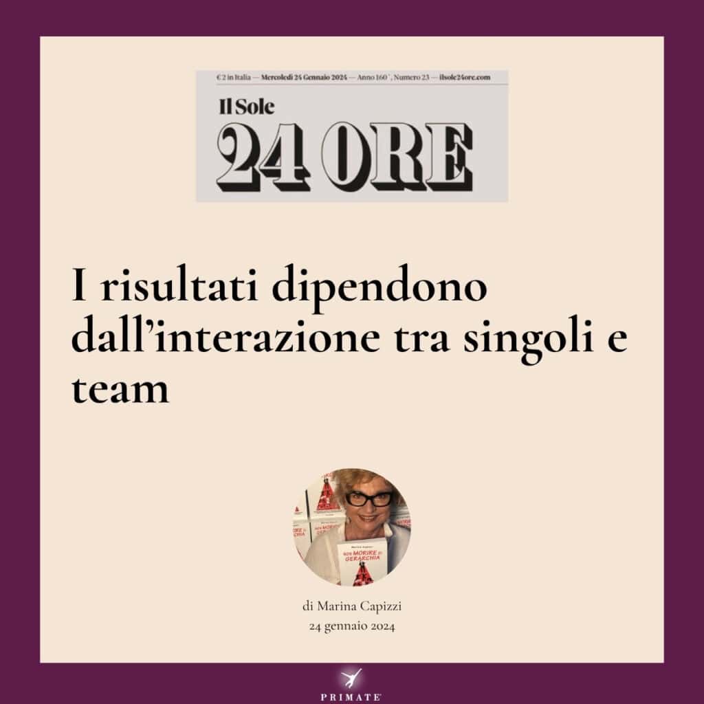 I risultati dipendono dall’interazione tra singoli e team