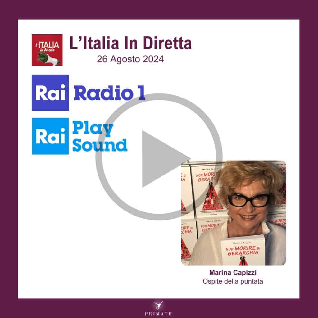 Marina Capizzi intervistata per RAI Radio 1 – Rai Play Sound | Non Morire di Gerarchia